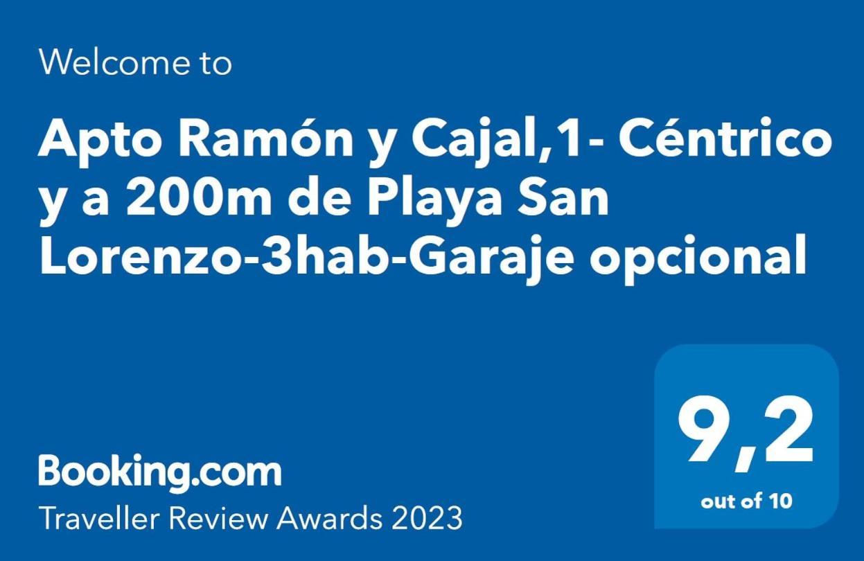 Apto Ramon Y Cajal,1- Centrico Y Cerca De Playa San Lorenzo-3Hab Garaje Opc Gijón Eksteriør billede